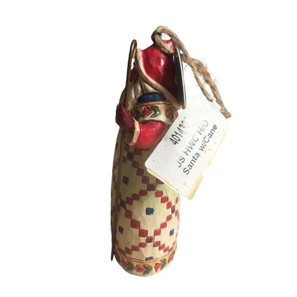 JIM SHORE "Santa with Cane" 4.5" Enesco Hanging Christmas Ornament Xmas IOB - Picture 4 of 7